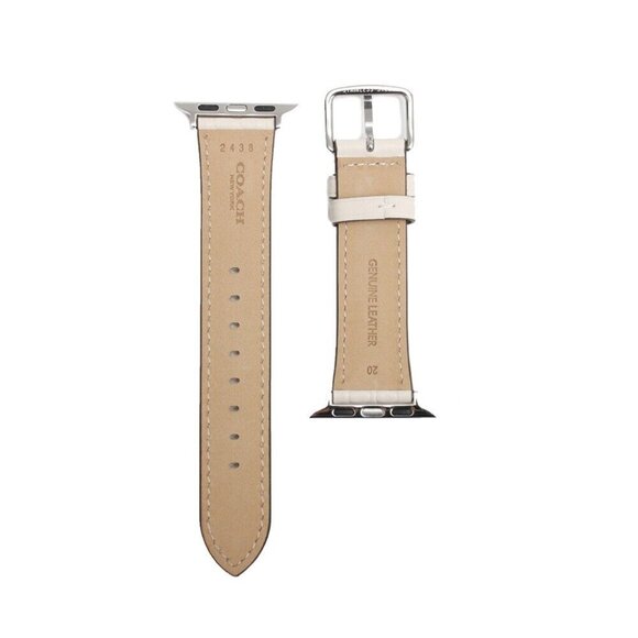 Coach Apple Watch Leather Logo Replacement Band - Picture 3 of 4